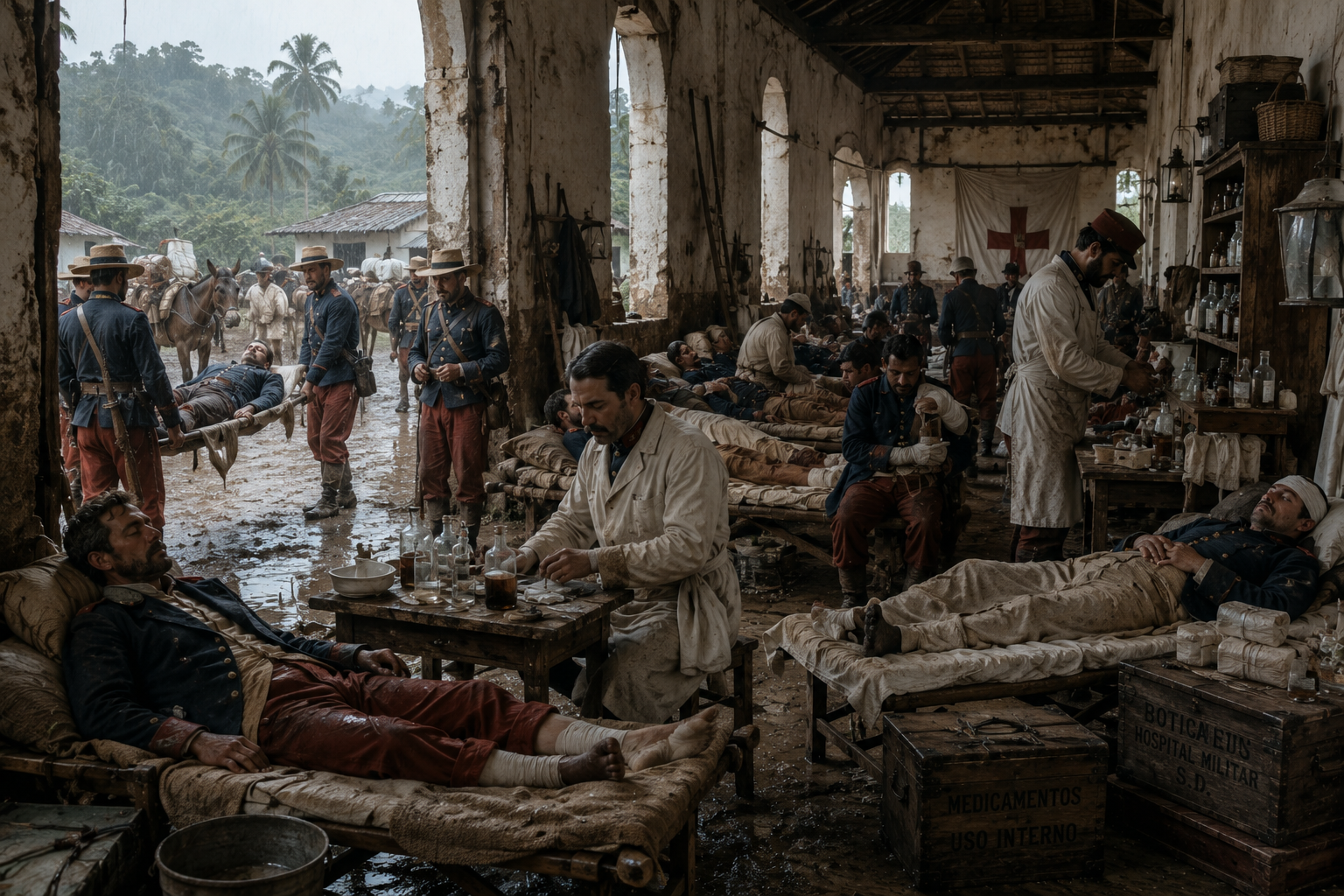 Hospitales, Enfermerías y Sanidad Militar en la Guerra de la Restauración