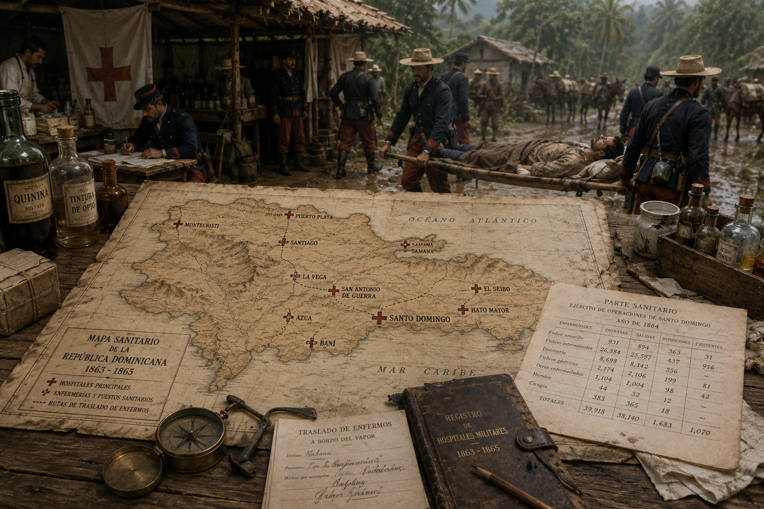 El Mapa Sanitario de la Guerra: Enfermedades y Mortalidad en las Regiones Dominicanas